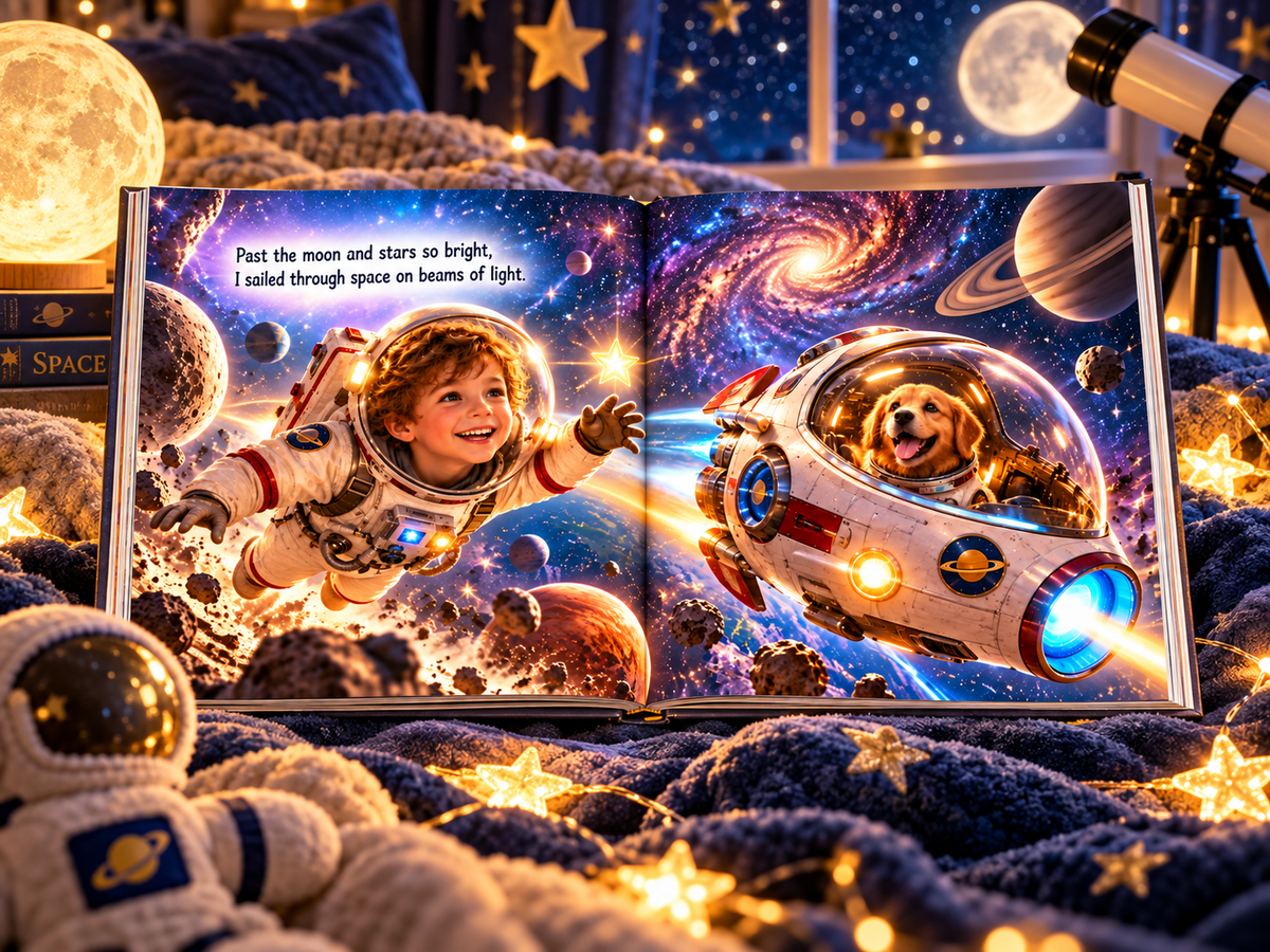 Space Adventure - interior page spread