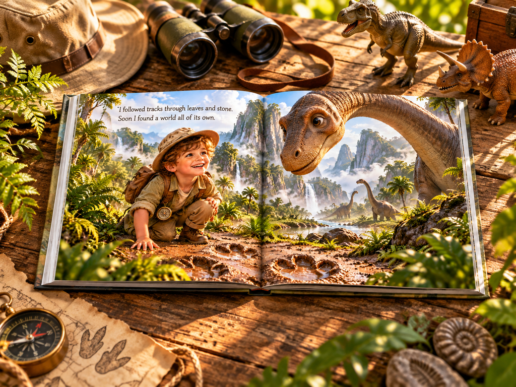 Dinosaur Adventure - interior page spread