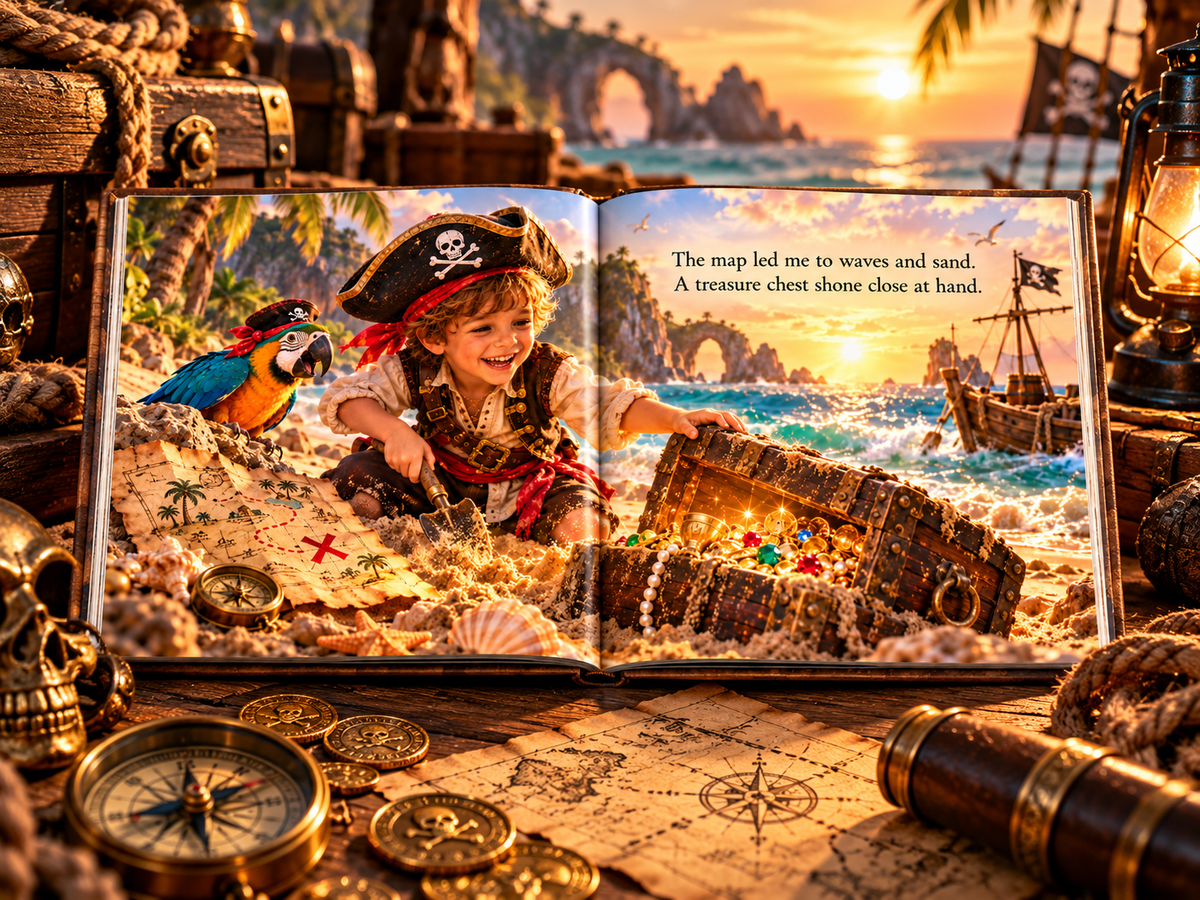 Pirate Treasure - interior page spread