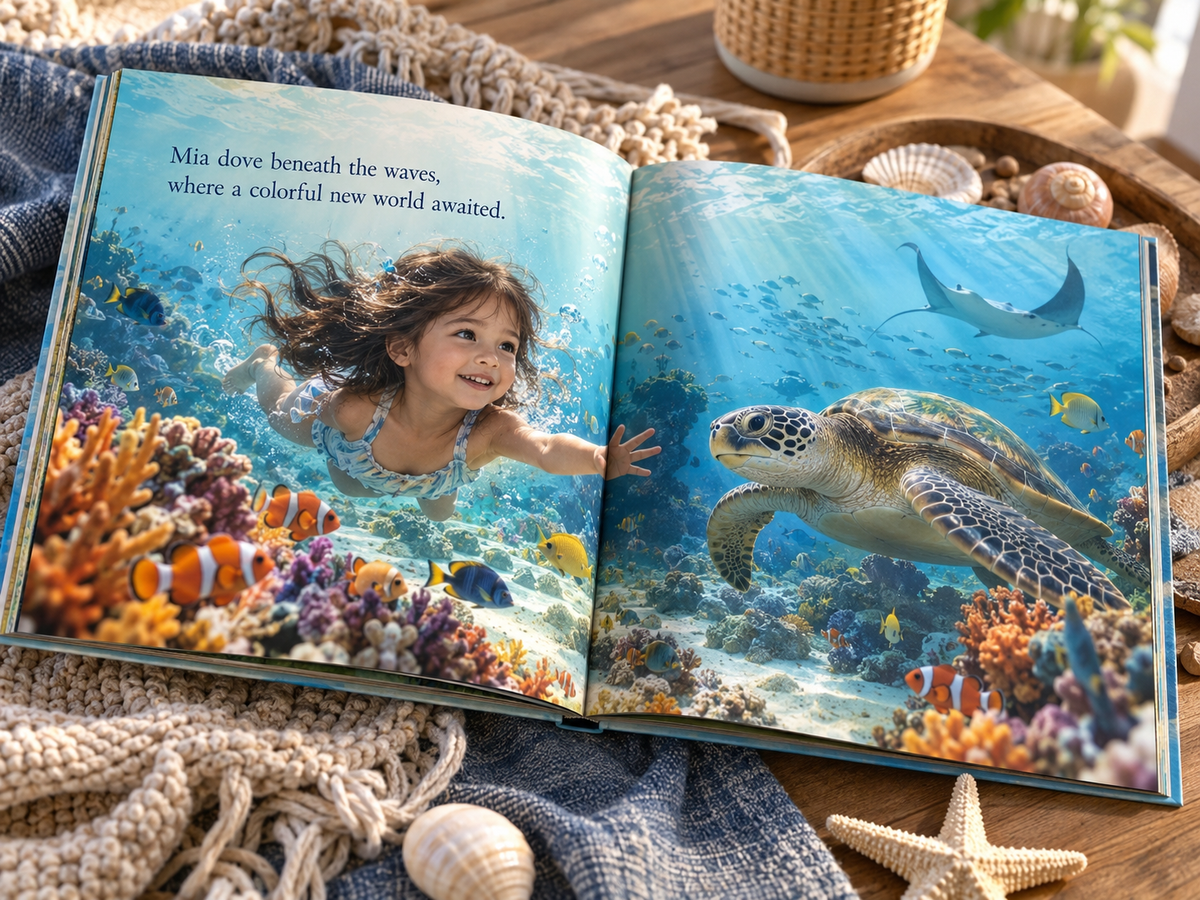 Ocean Wonders - interior page spread