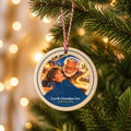 Personalised Family Ornament with an illustrated portrait and names