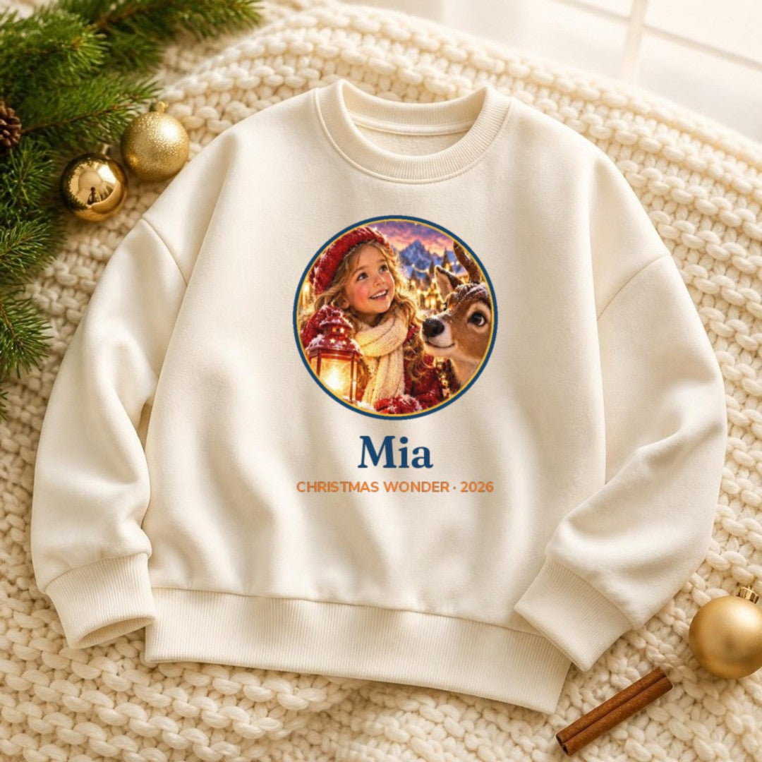 Personalised Hero Sweatshirt with the child's storybook character and name