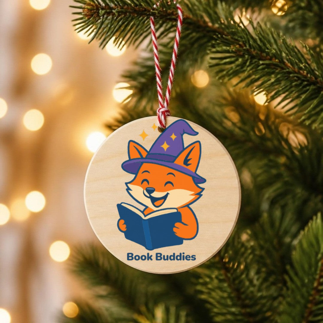 Bookie wooden tree ornament
