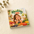 Healthy Me personalised hardcover book, flat lay